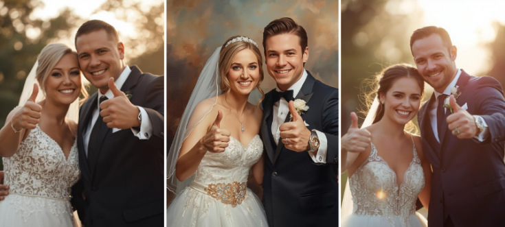 Brautpaar spricht mit DJ René, positive Empfehlungen und Kundenbewertungen zeigen seine Erfahrung und Professionalität