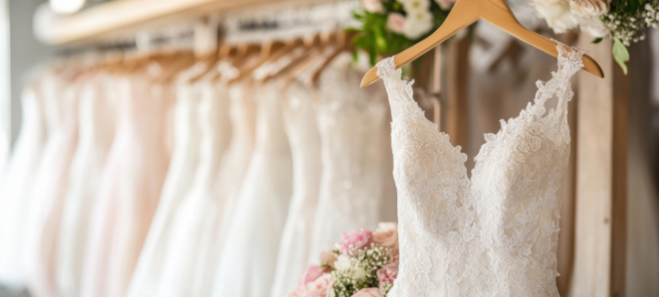 Brautpaar informiert sich über die tatsächliche Dauer der Hochzeitsplanung